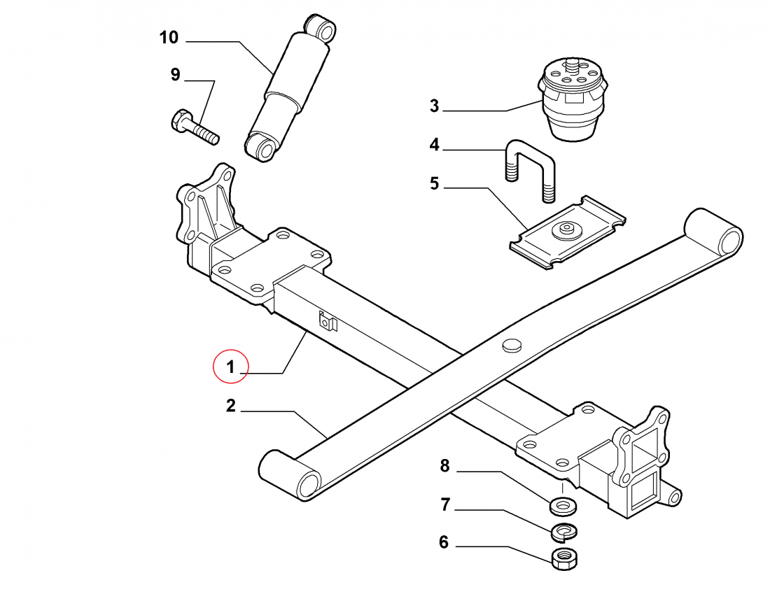 Балка задняя Ducato Rus Q 11-15